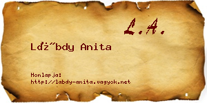 Lábdy Anita névjegykártya